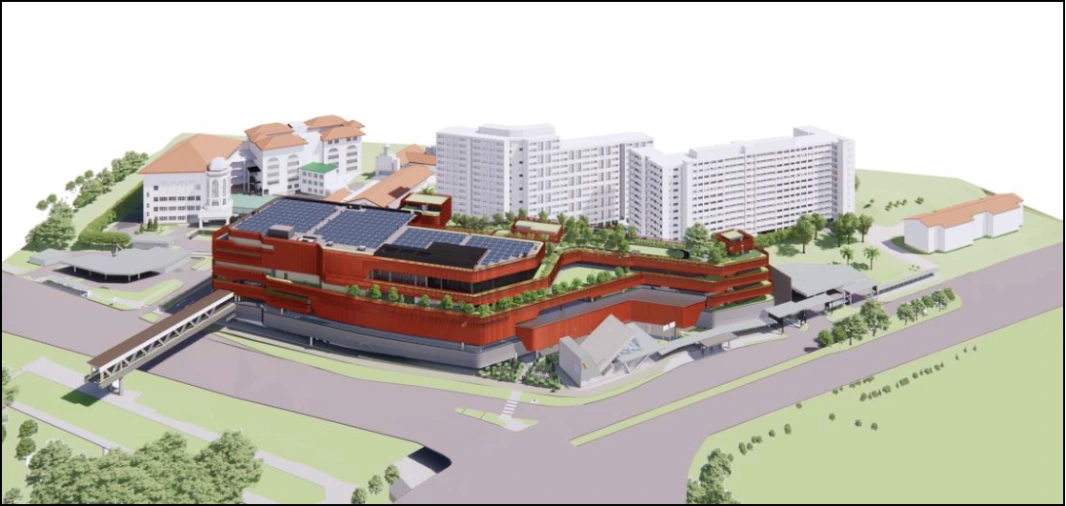 Architectural model of Bukit Timah Integrated Development